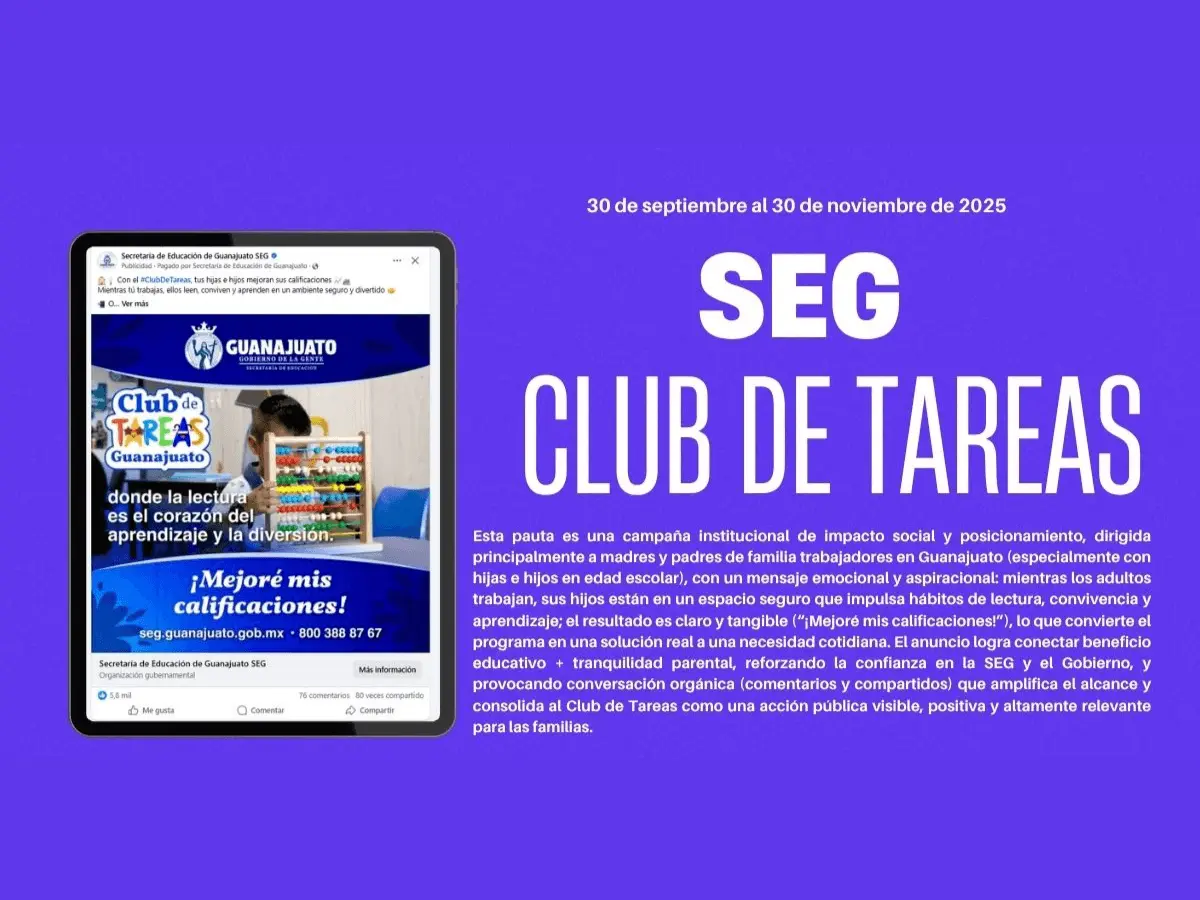 Caso de éxito Sría. de Educación de Guanajuato — Club de Tareas