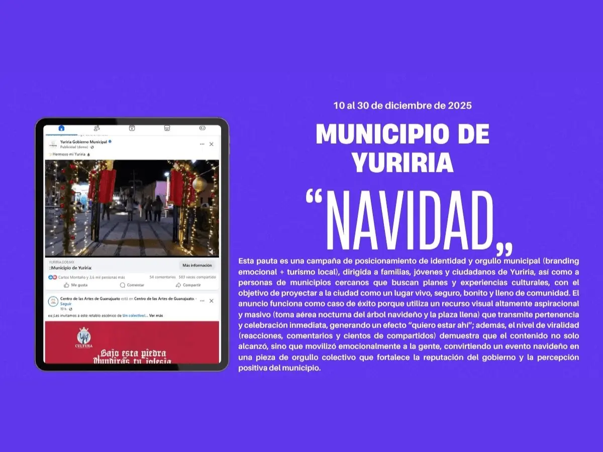 Caso de éxito Municipio de Yuriria — Navidad en Yuriria