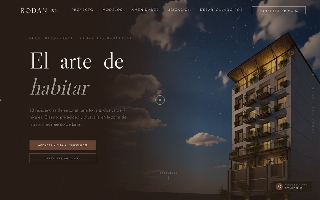 Sitio rodan520.com.mx en computadora